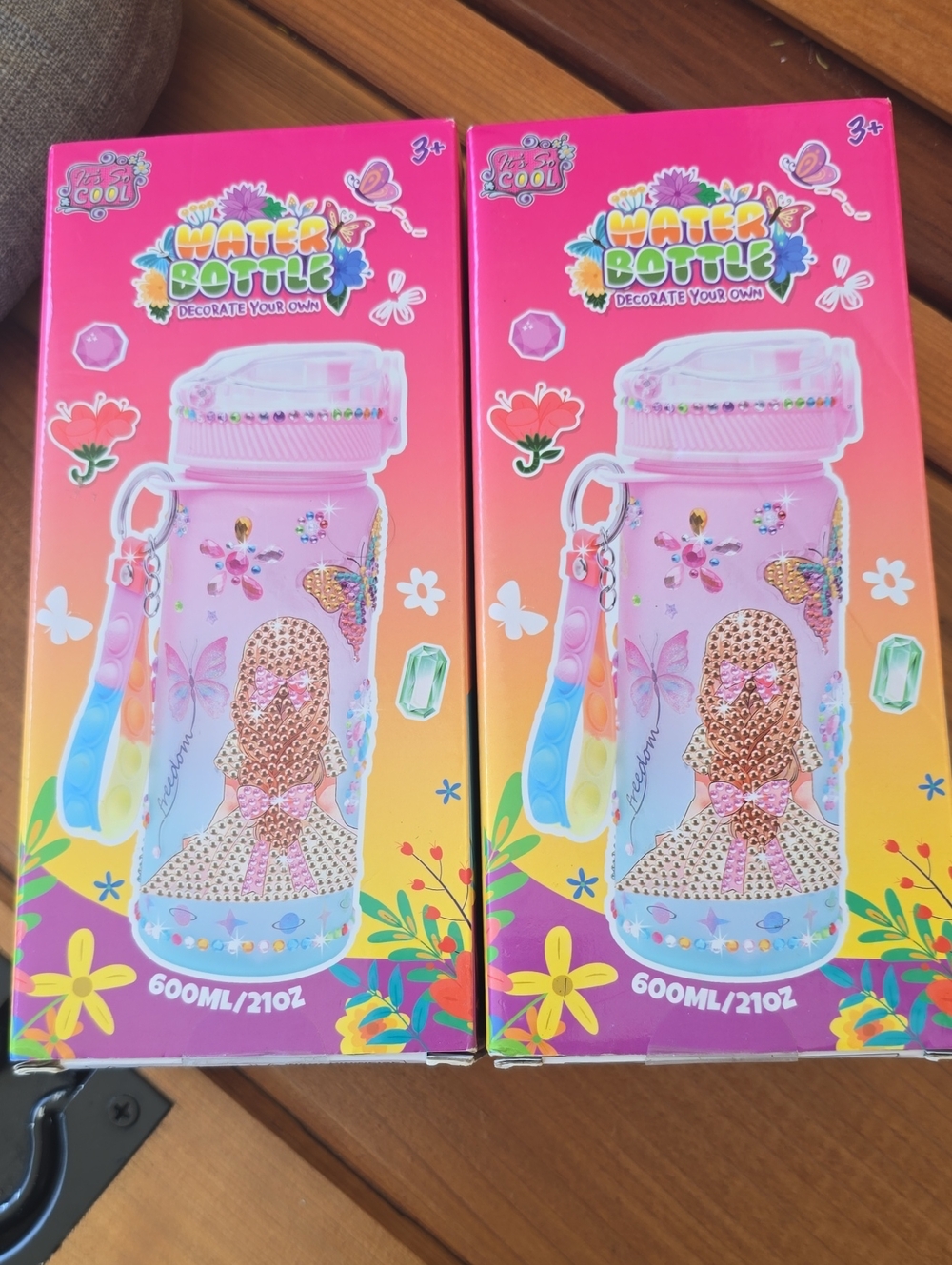 Kids Water Bottle - Pink Decorate-Your-Own